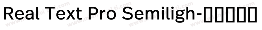 Real Text Pro Semiligh字体转换